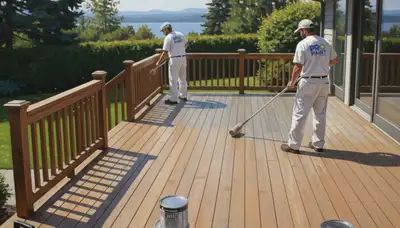 Deck painting in Worcester, MA for durable weather protection and a refreshed outdoor finish