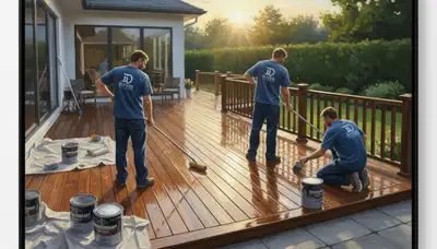 Professional deck sealing service in Worcester, MA to protect wood from weather and moisture