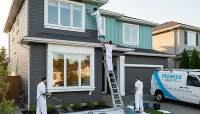 Exterior house painting in Worcester, MA by Worcester Paint Pros improving curb appeal