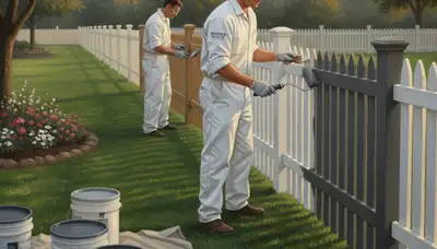 Fence painting service in Worcester, MA protecting wood and metal from weather damage