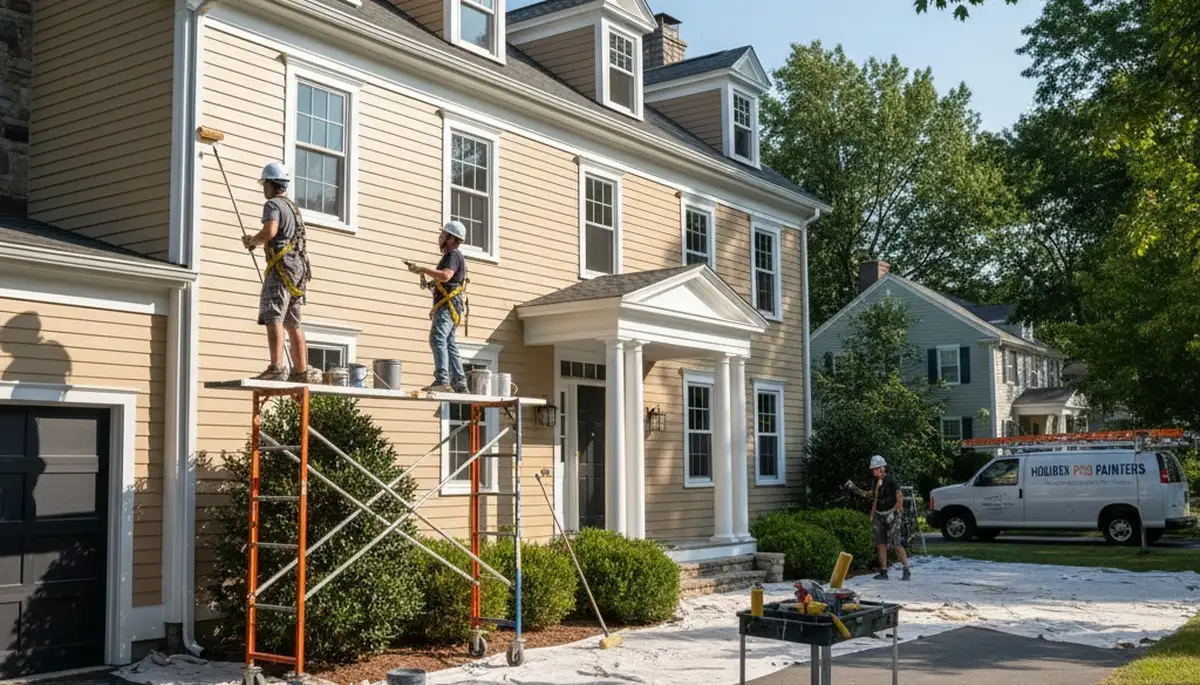 Painting contractors in Worcester, MA providing professional interior and exterior painting services