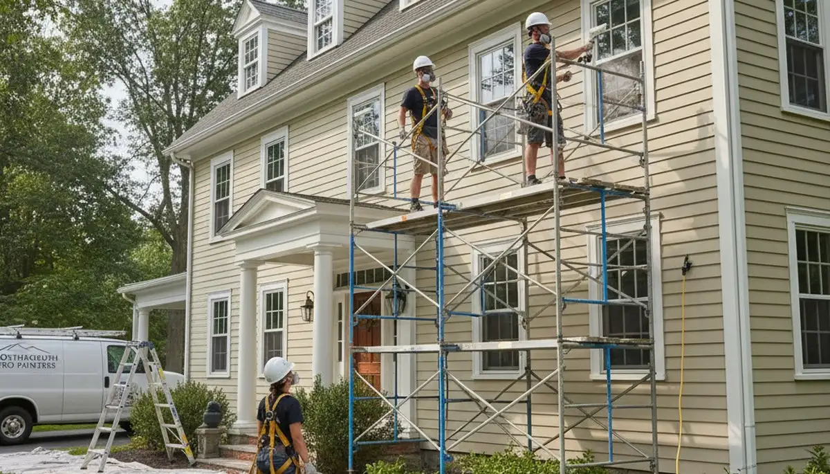 Painting contractor in Worcester, MA providing professional interior and exterior painting services