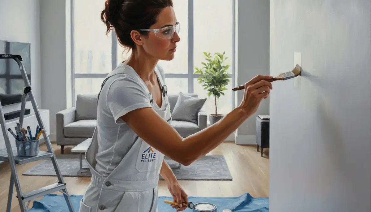 Paint touch-up service for Worcester, MA homes, repairing scuffs, peeling paint, and faded spots