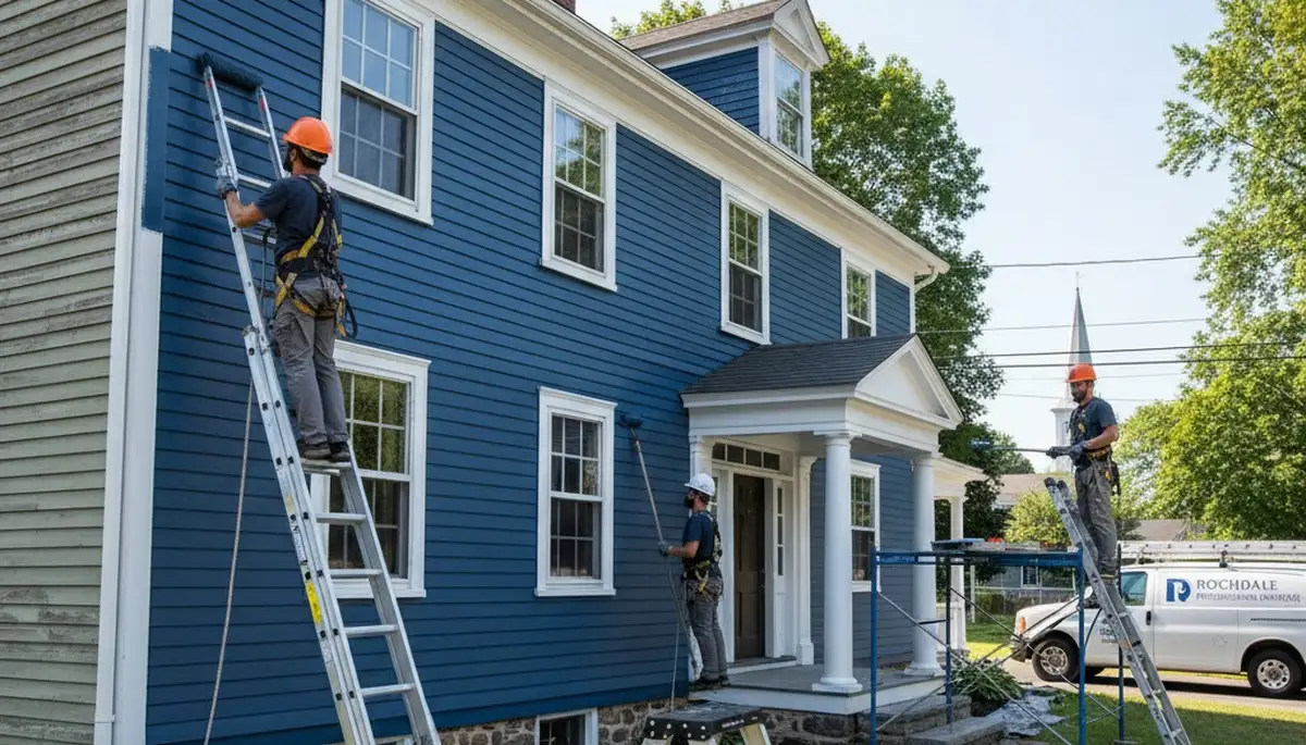 Painting contractor in Worcester, MA providing professional interior and exterior painting services